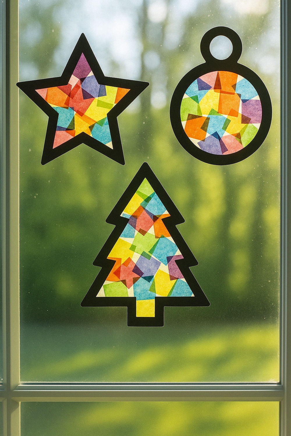 Tissue Paper Stained Glass