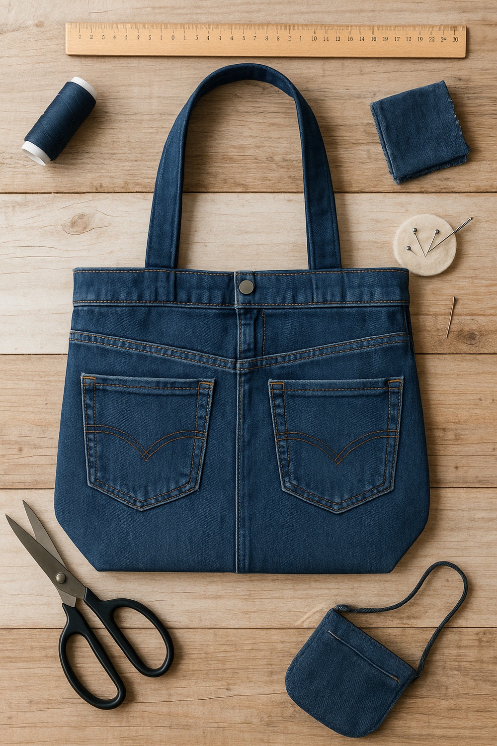 Tote Bag with Pockets