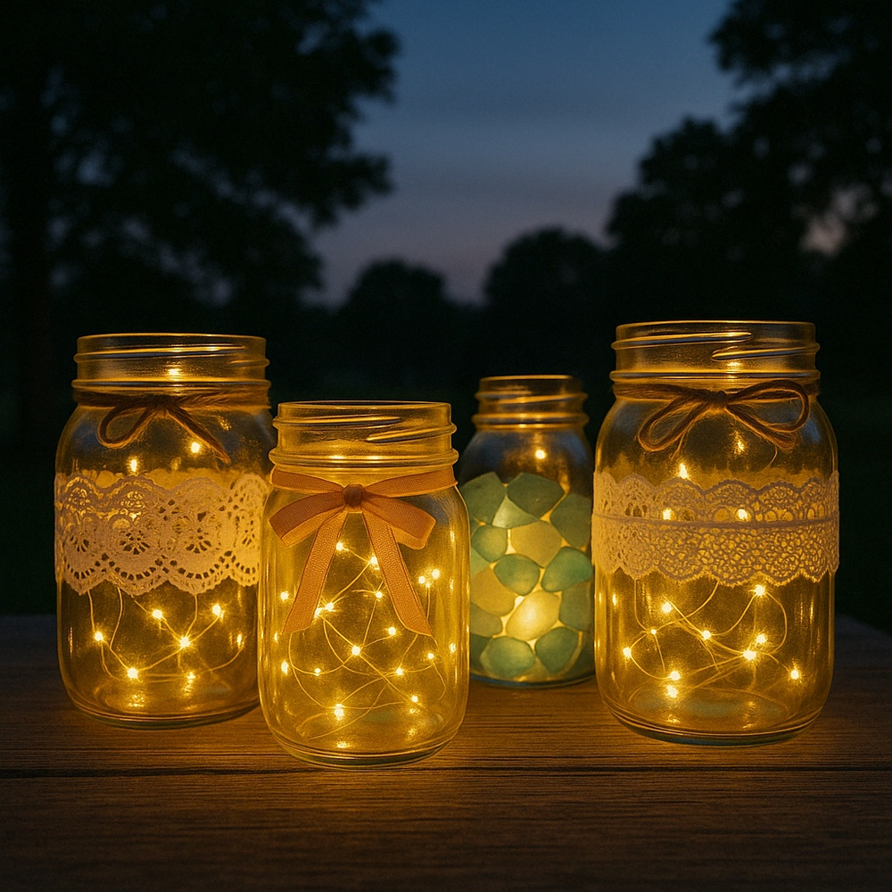 Upcycled Jar Lanterns