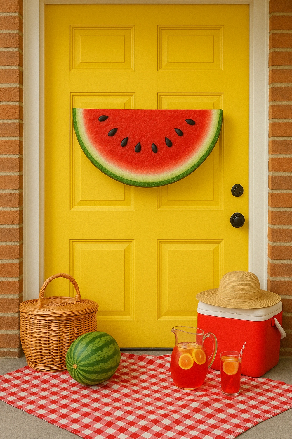Watermelon Slice Wreath