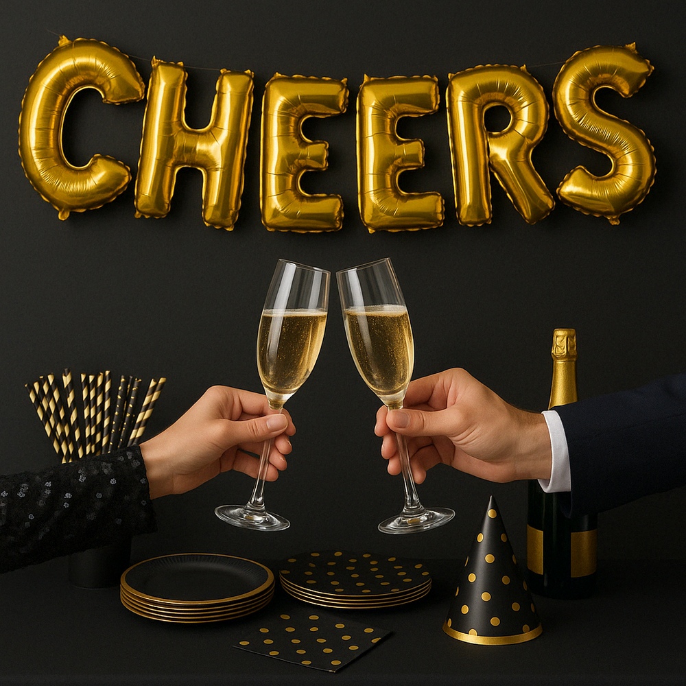 ‘Cheers’ Foil Balloon Banner