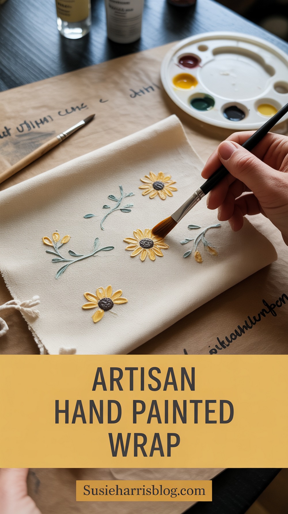 Artisan Hand Painted Wrap