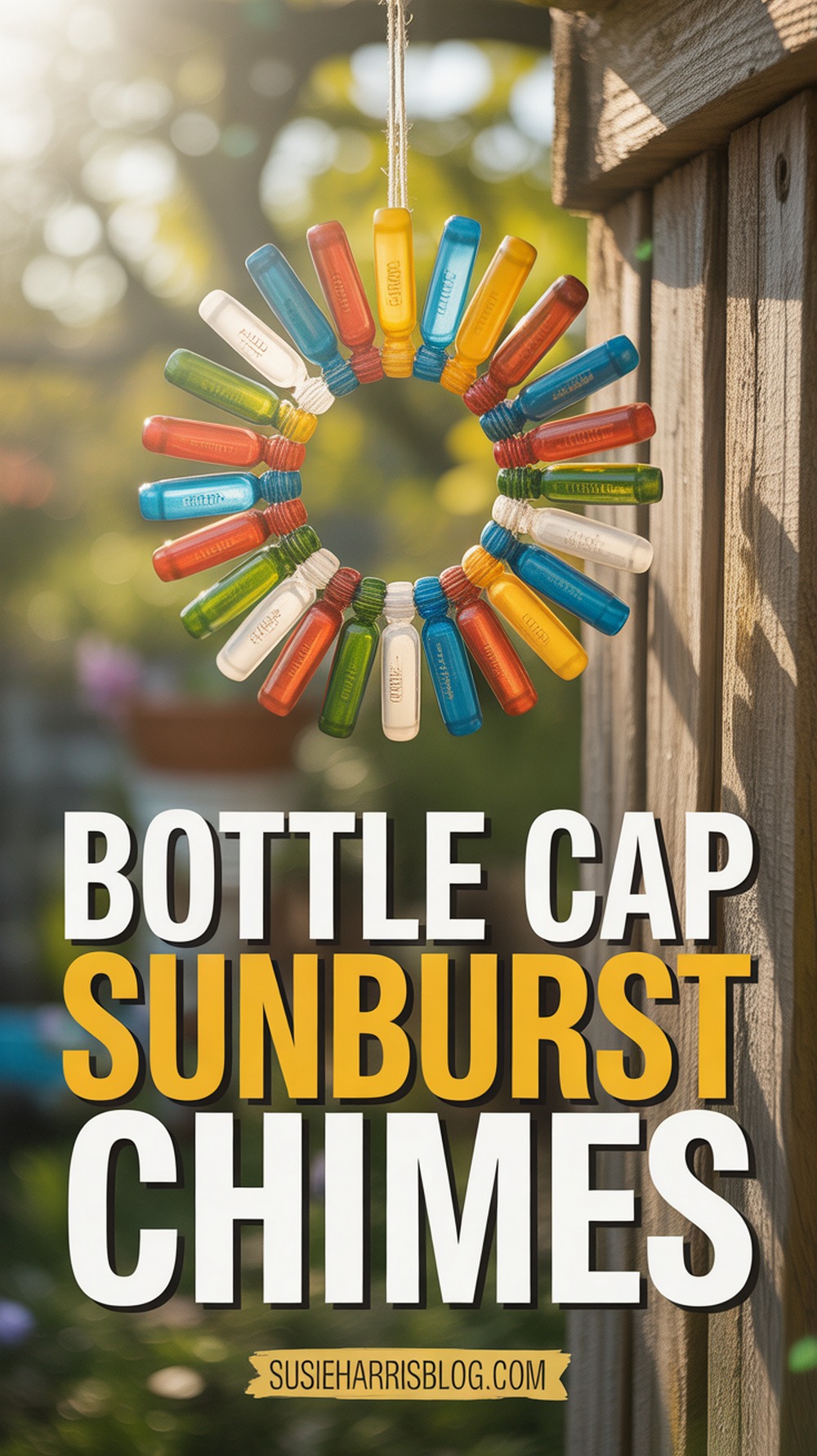 Bottle Cap Sunburst Chimes