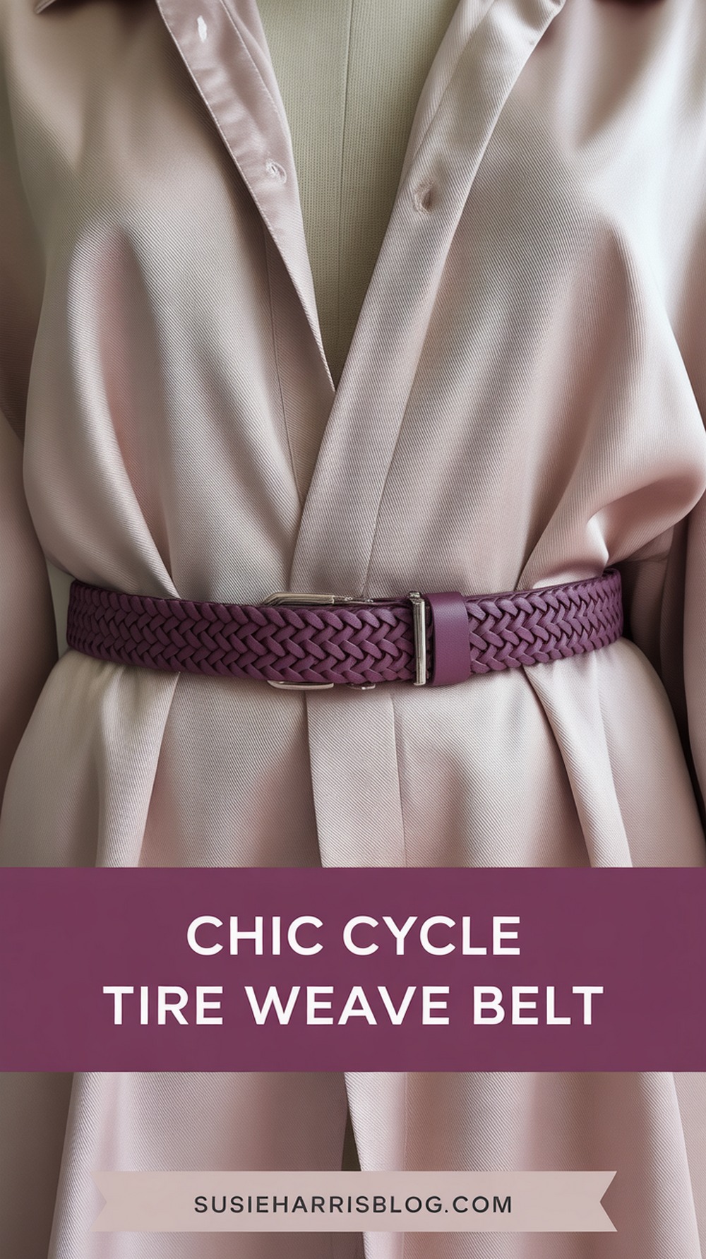 Chic Cycle Tire Weave Belt