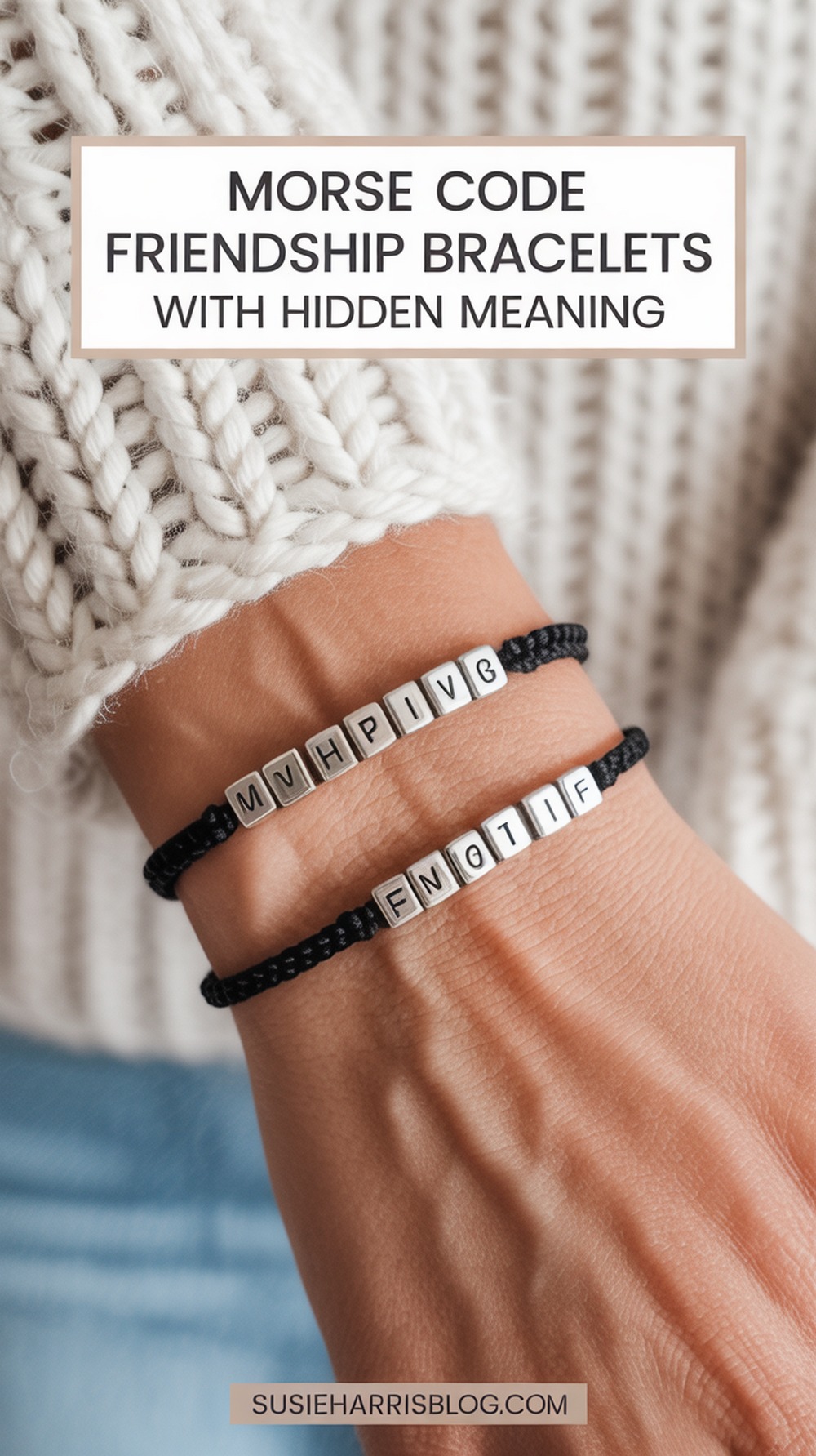 Custom Morse Code Message Bracelets