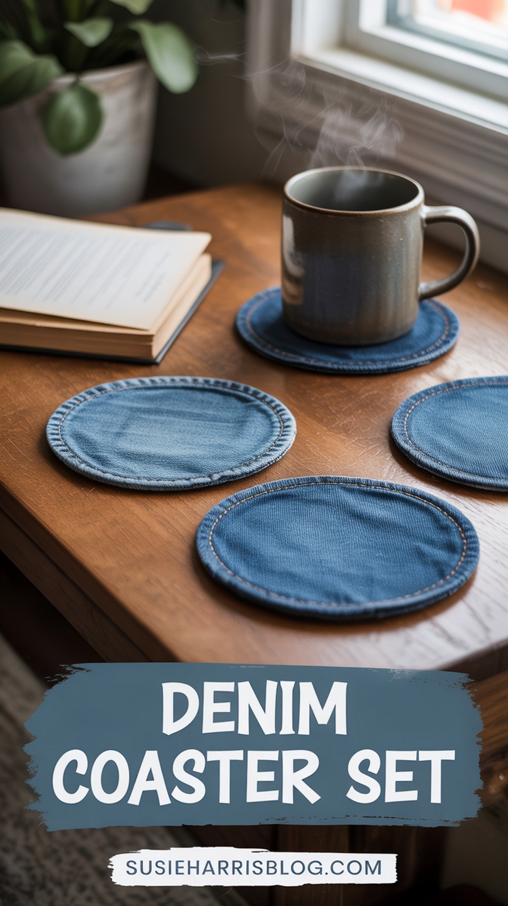 Denim Coaster Set