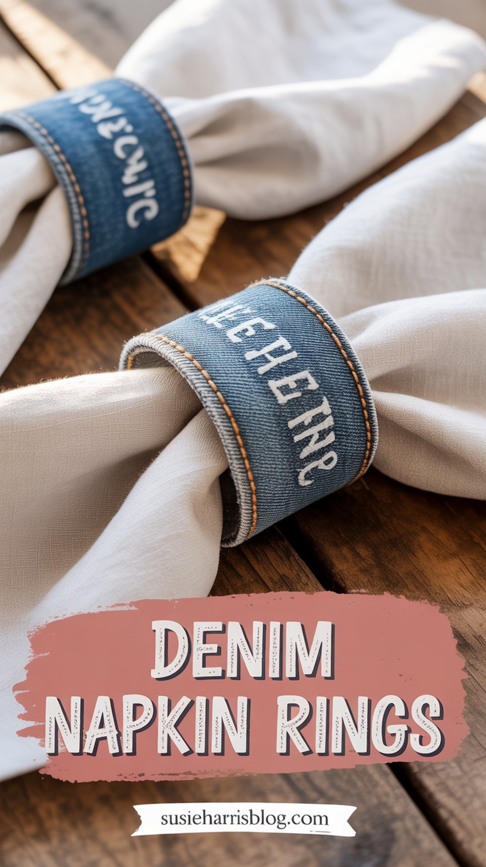 Denim Napkin Rings