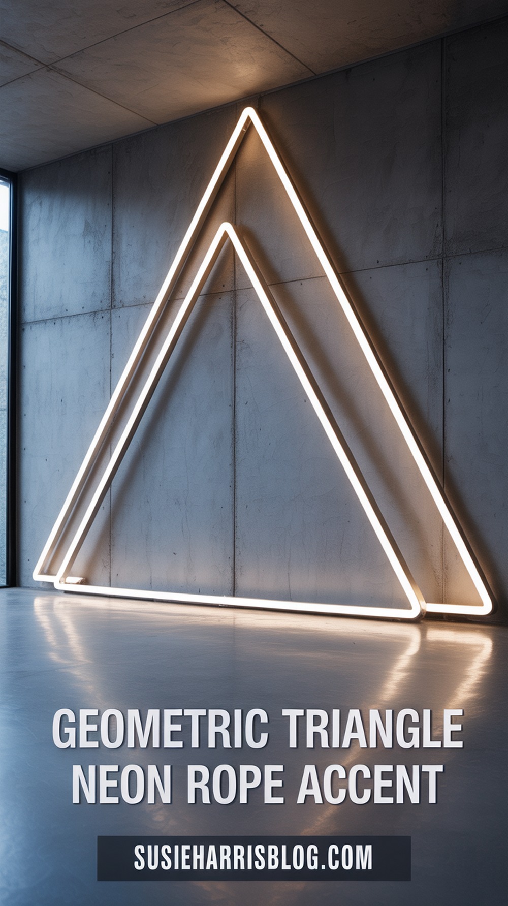 Geometric Triangle Neon Rope Accent