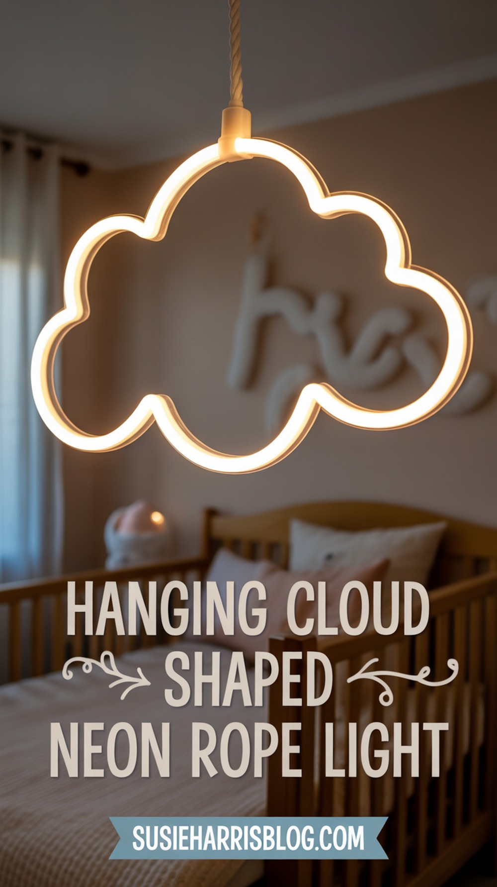 Hanging Cloud Shaped Neon Rope Light