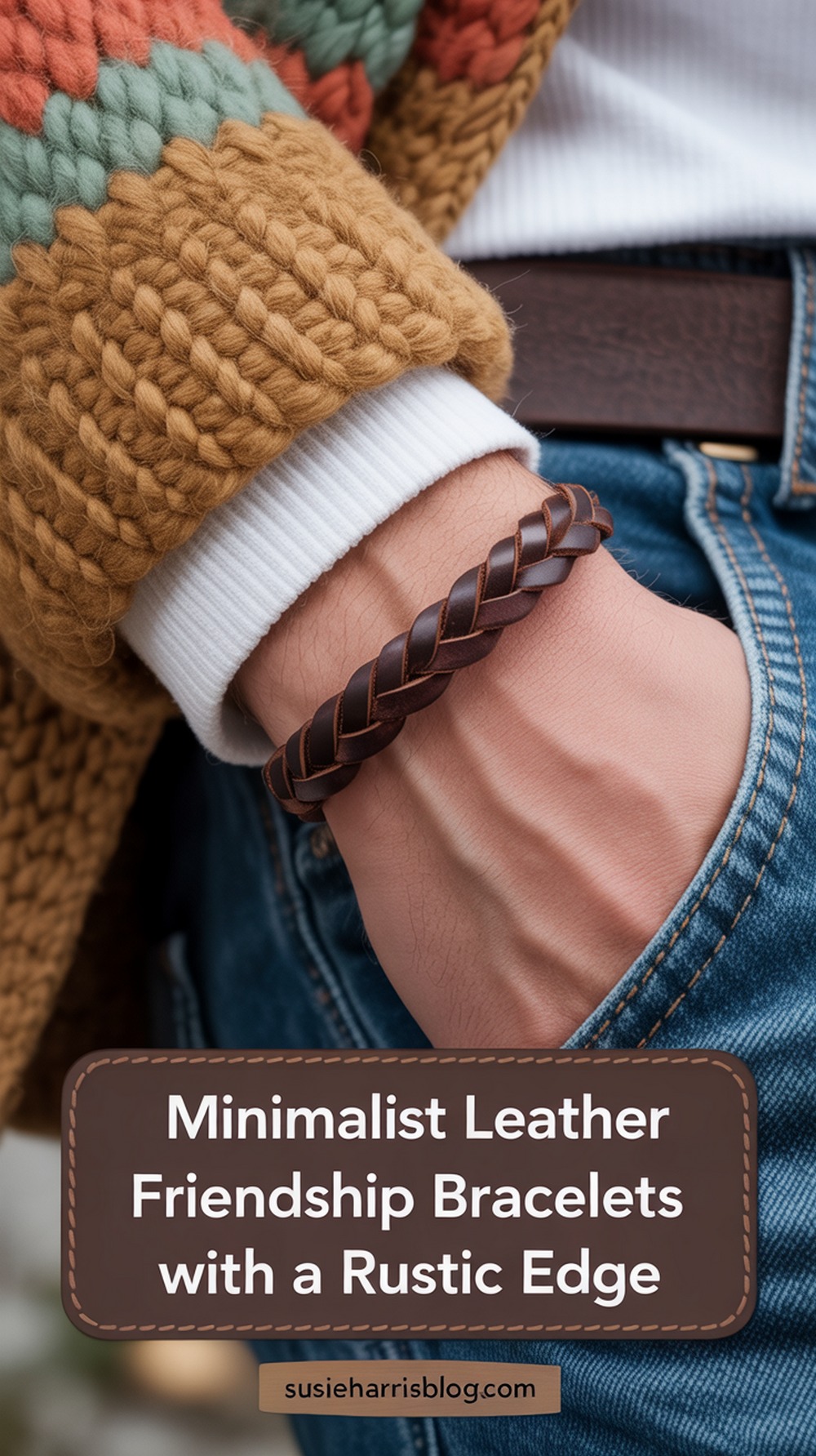 Minimalist Braided Leather Bracelets