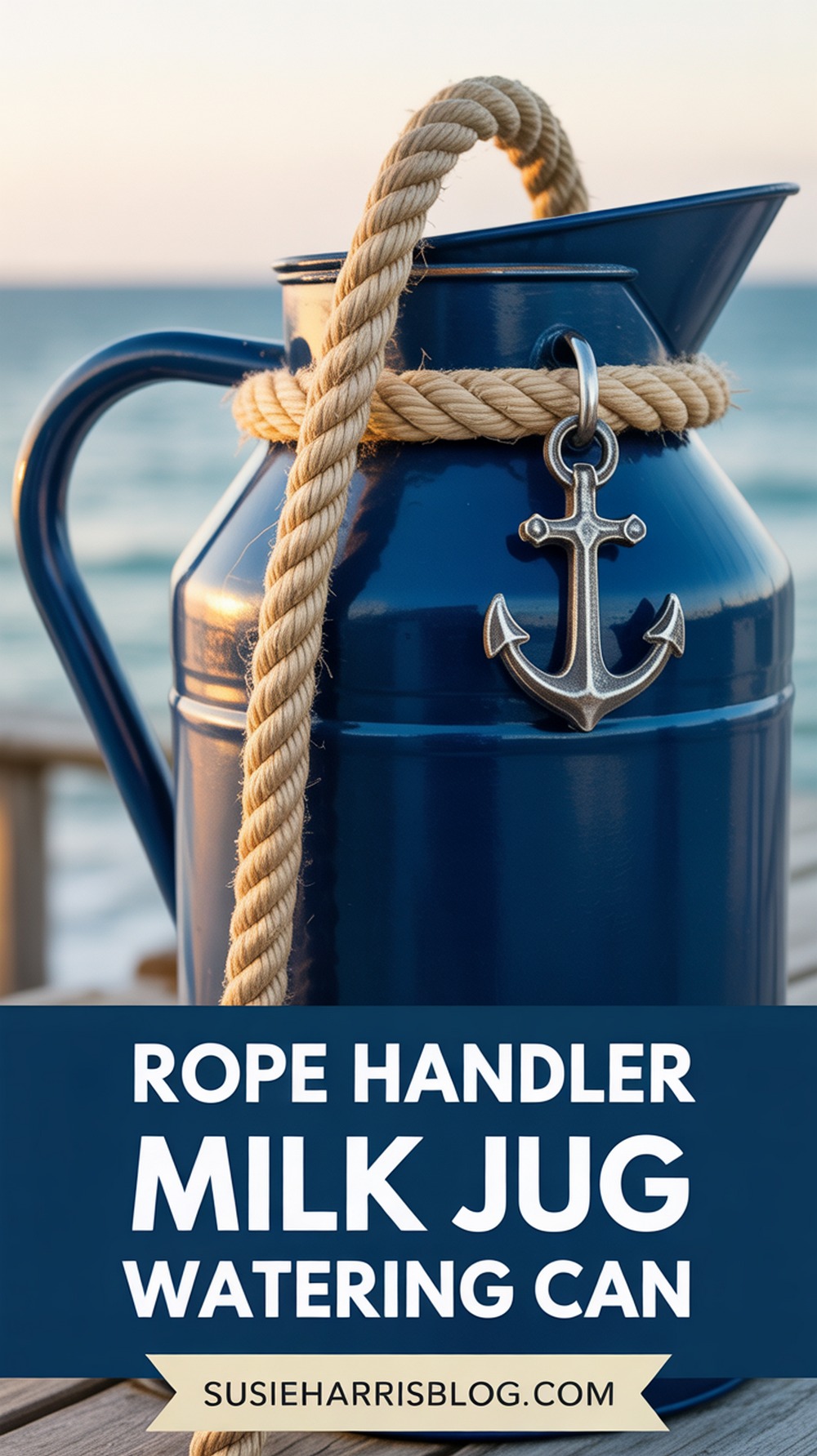 Rope Handle Milk Jug Watering Can