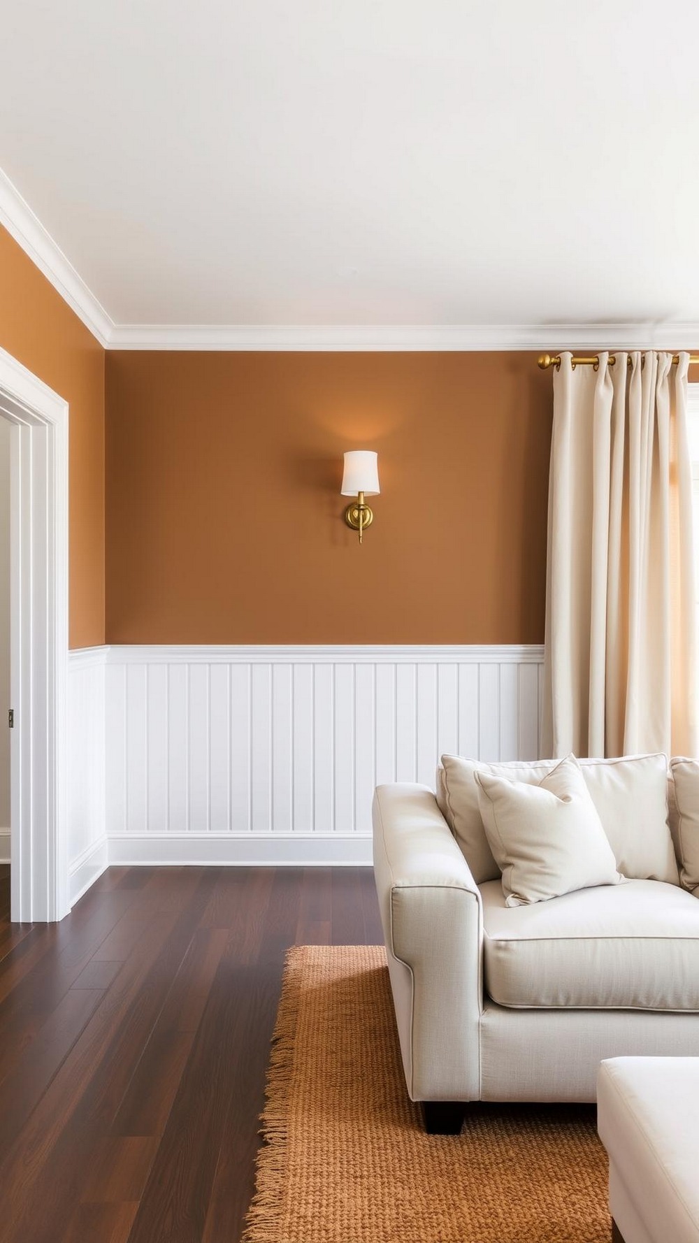 Add Board and Batten Wainscoting in Espresso