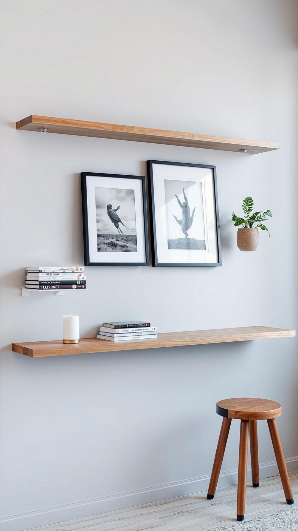 Add Floating Shelves and Picture Ledges for Flexible Styling