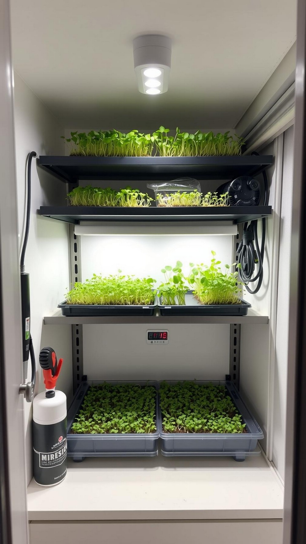 Balcony Microgreens Station