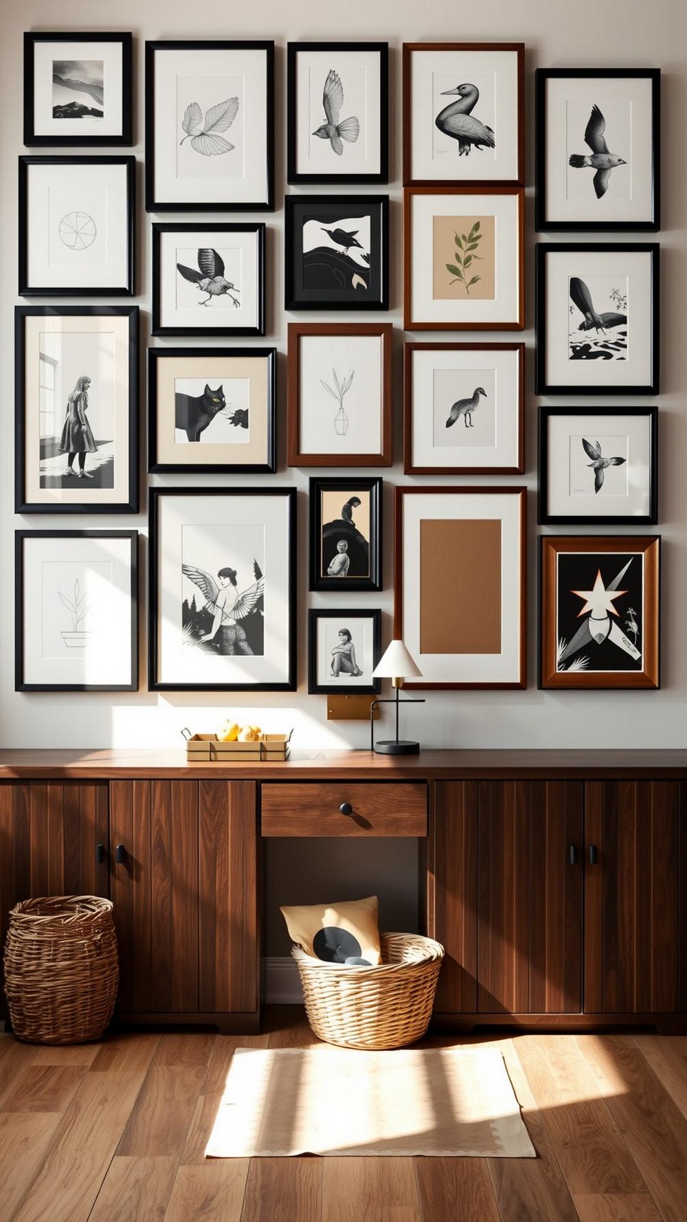 Build a Cohesive Gallery Wall from Mixed Frames