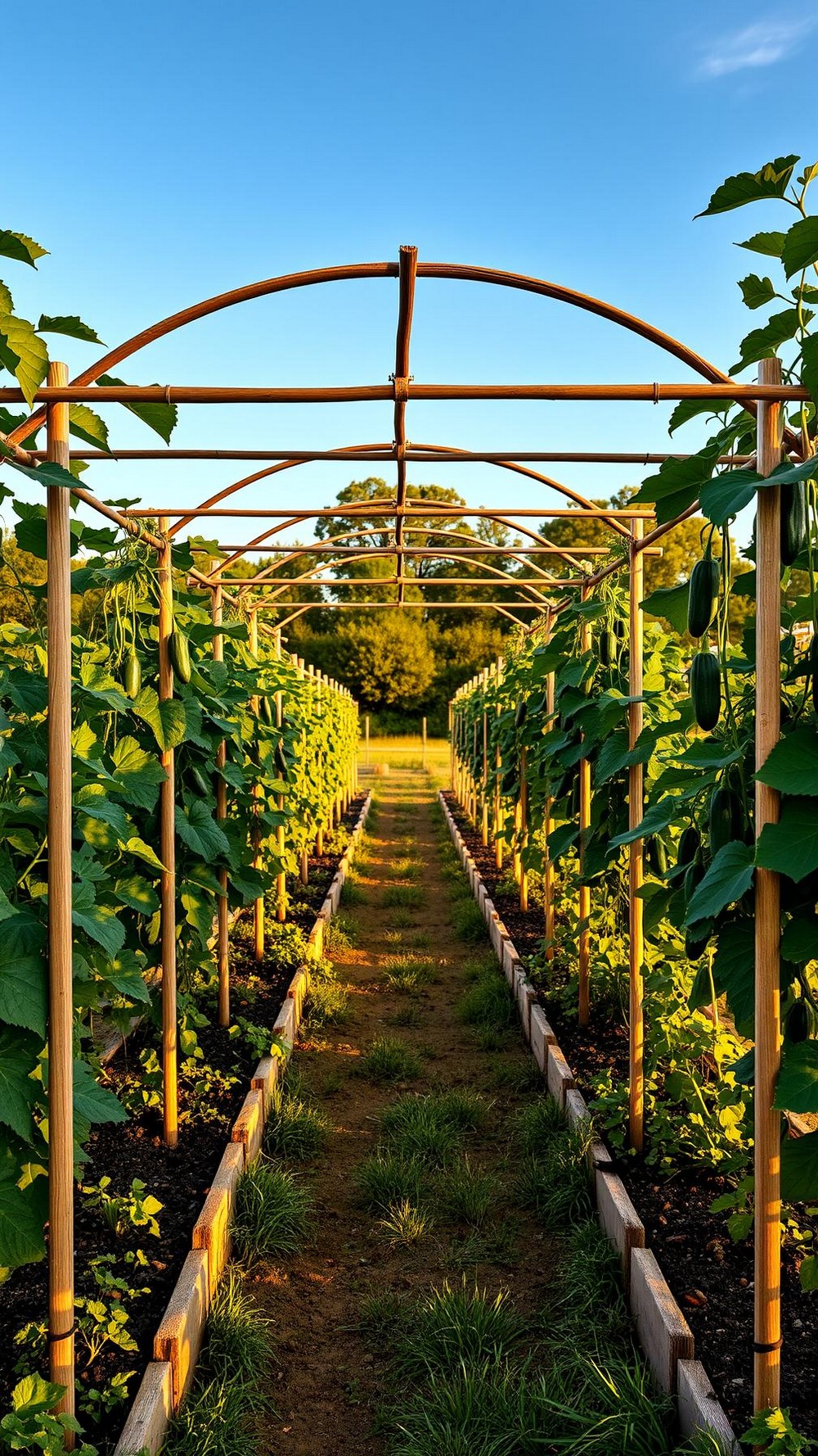 Cattle Panel Arch Trellis for Vines