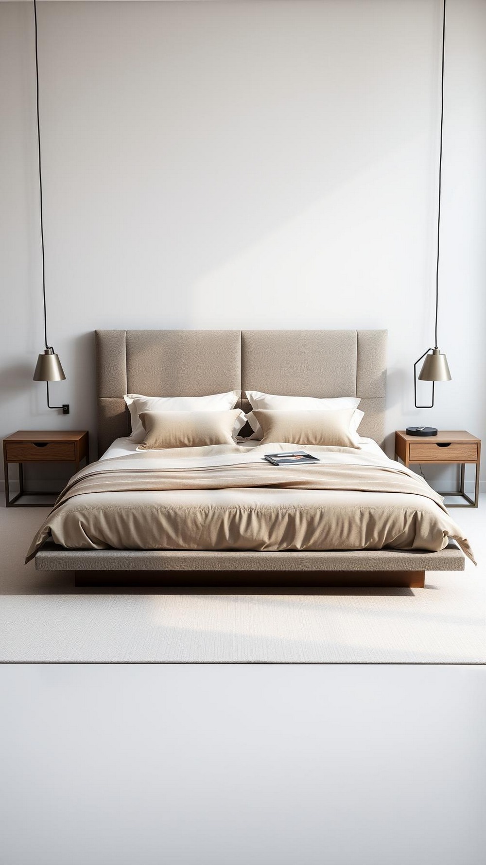 Create a Low Quiet Platform Bed and Edit the Nightstands
