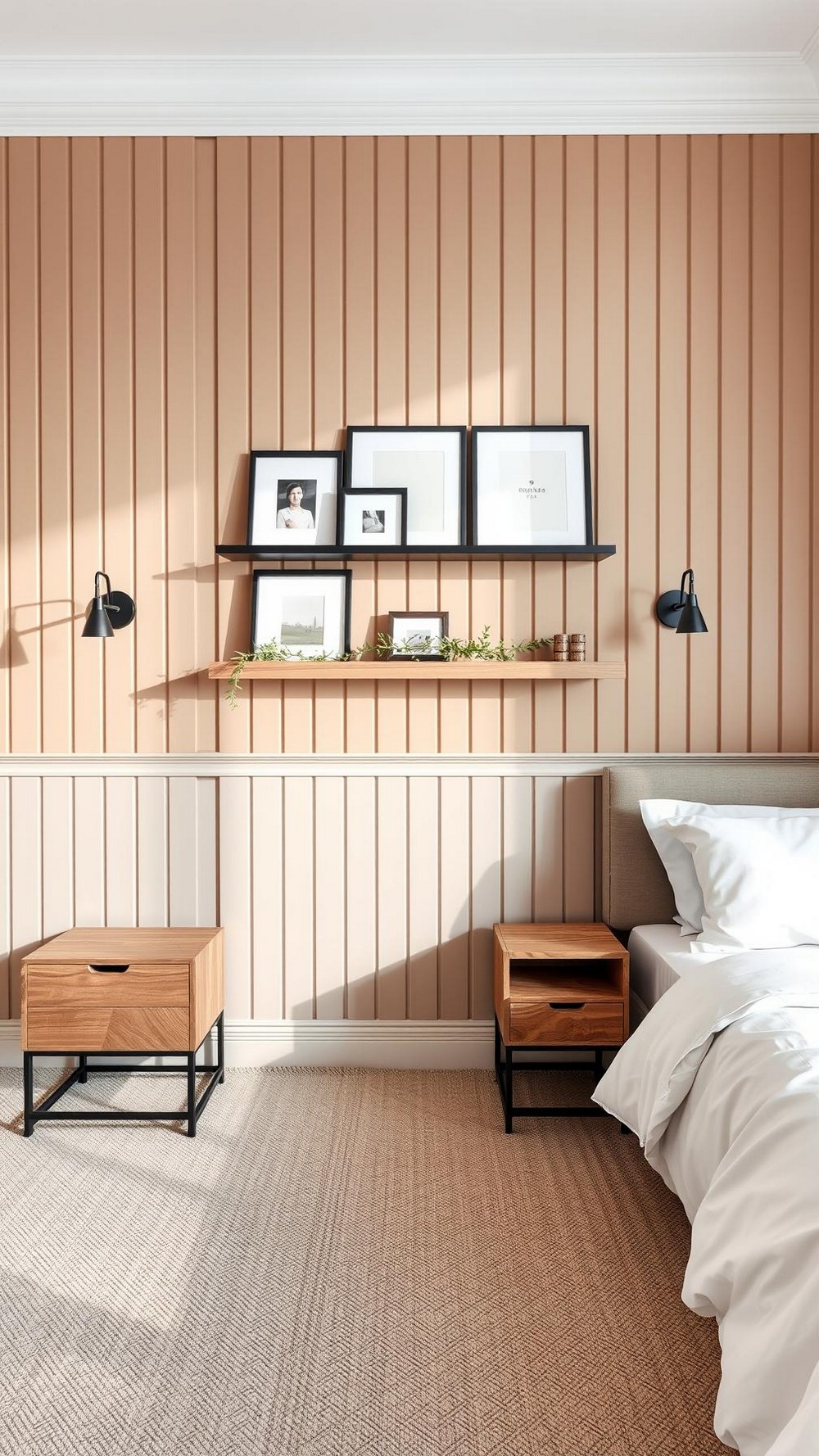 Entryway Mini Mudroom Hooks Mirror Bench and Baskets