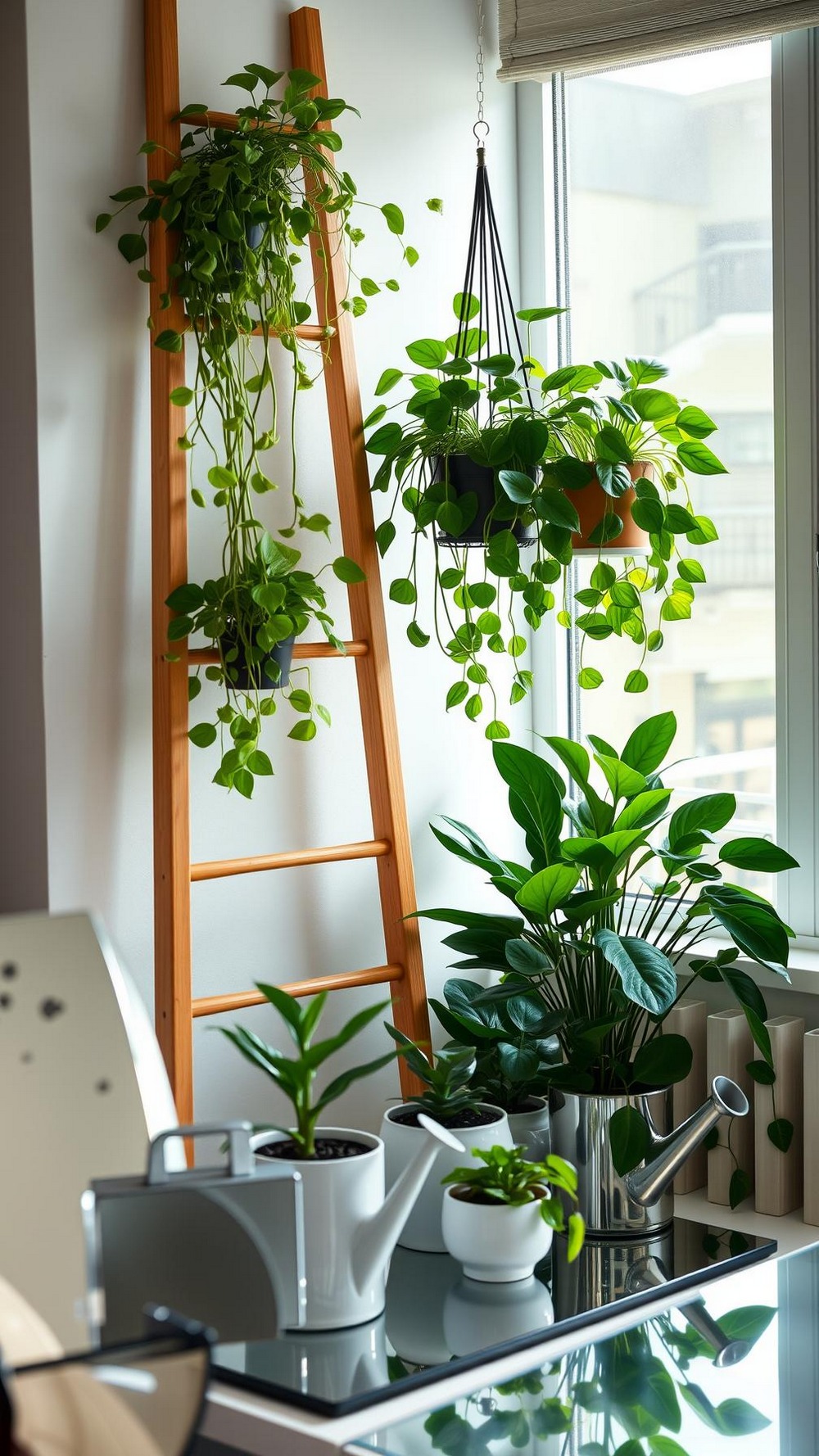 Go Vertical with Plants—From Ladder Shelves to Rail Planters