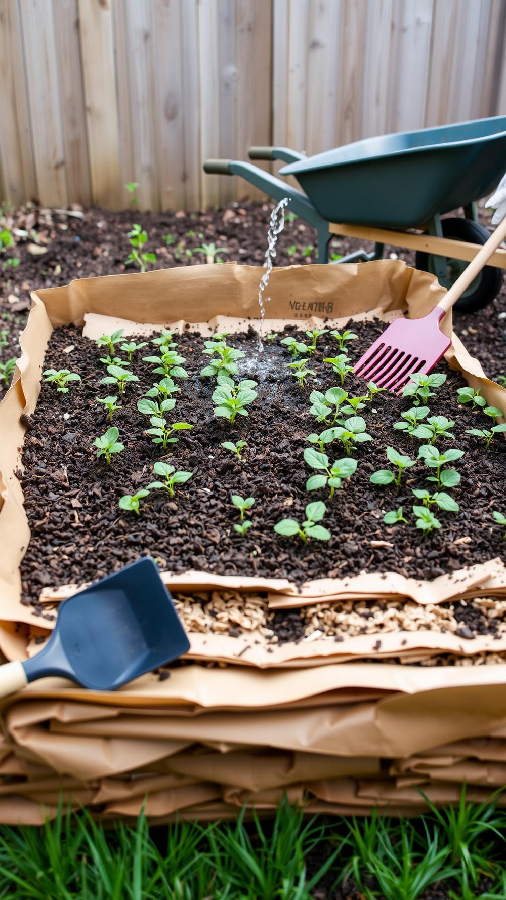 No Dig “Lasagna” Garden Bed