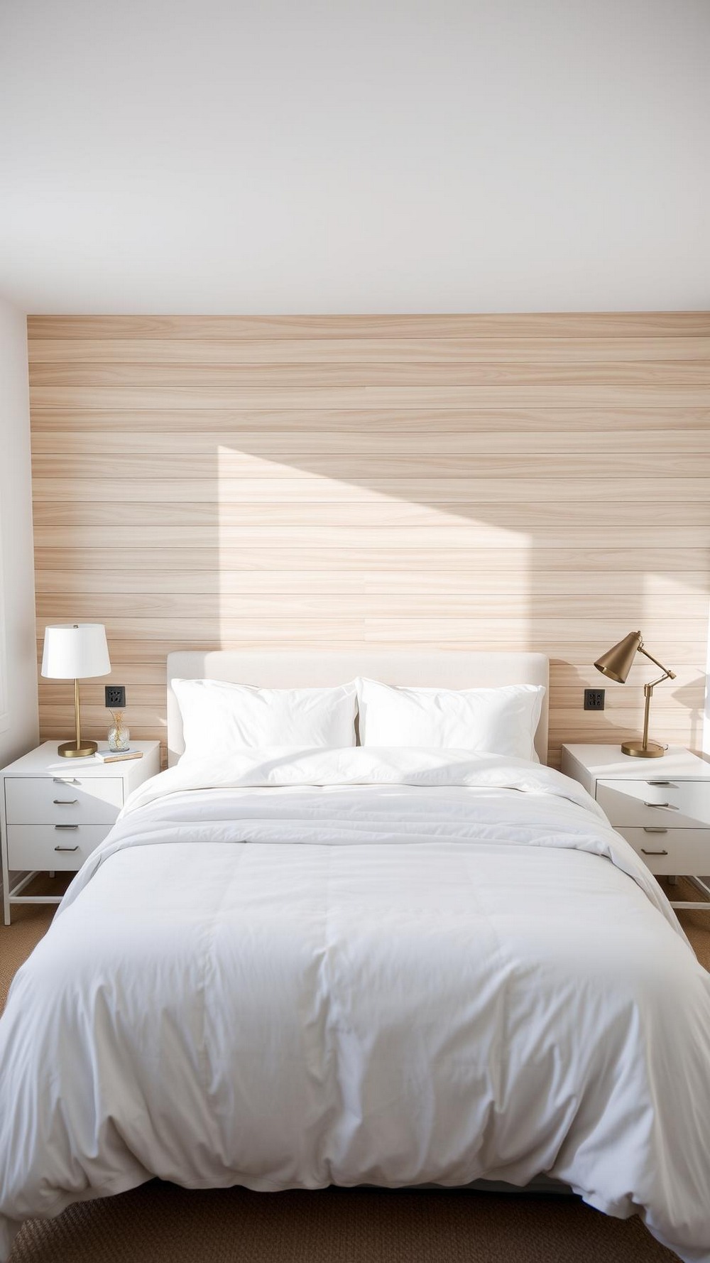 Peel and Stick Feature Wall With Slats or Wallpaper