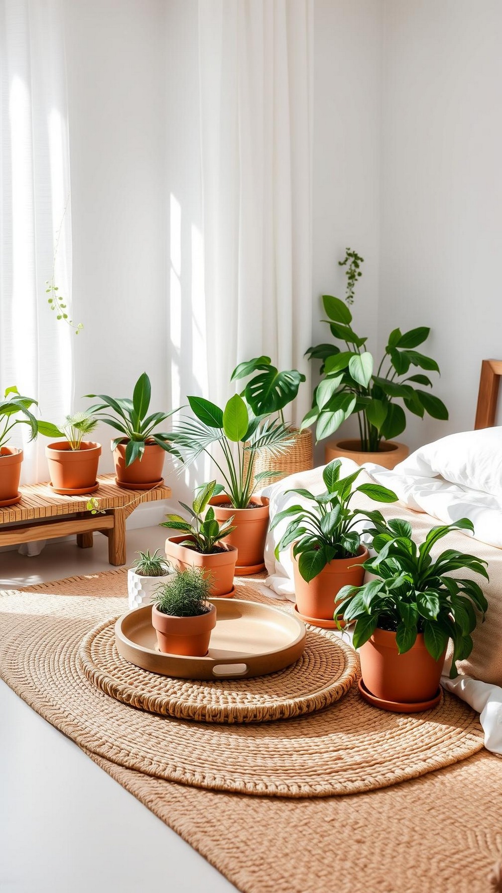 Plants and Natural Texture for a Restful Retreat