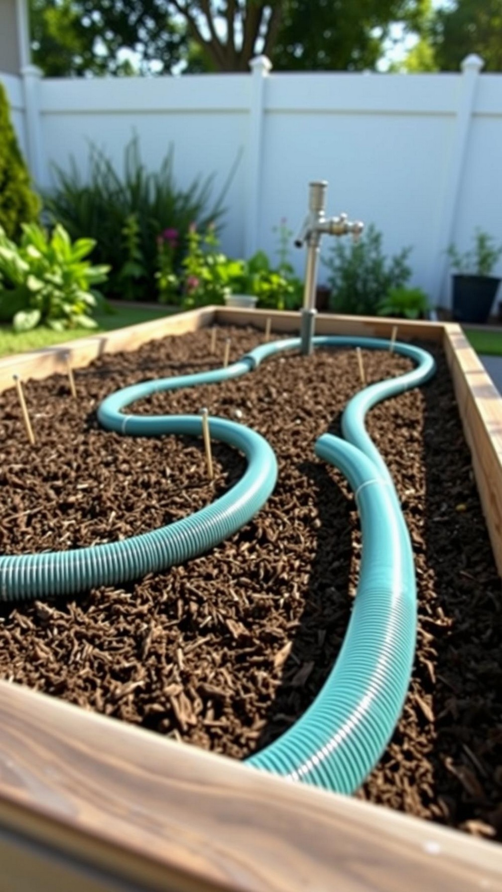 Plug and Play Soaker Hose Bed