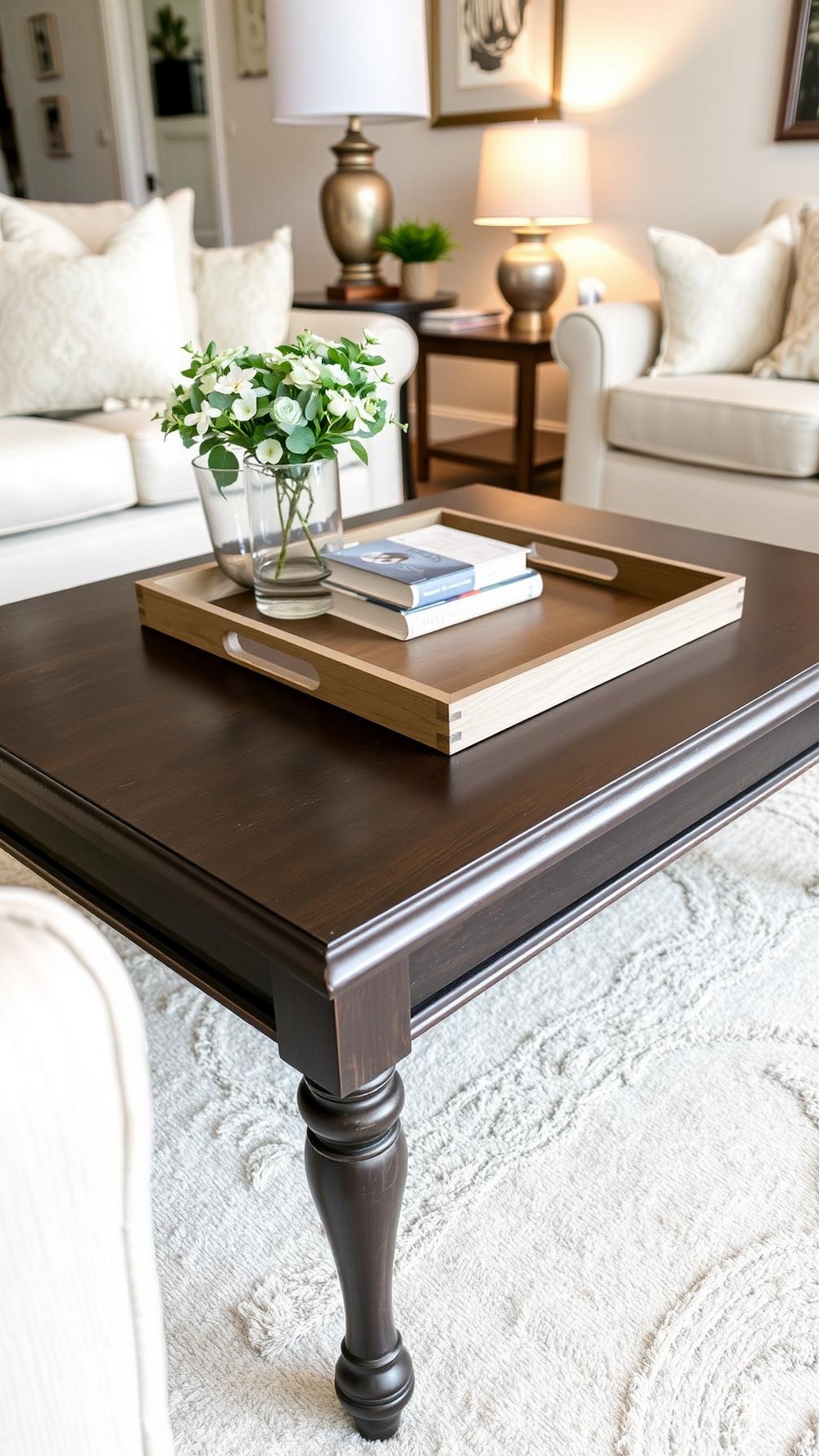 Refinish a Coffee Table in Espresso for an Instant Anchor