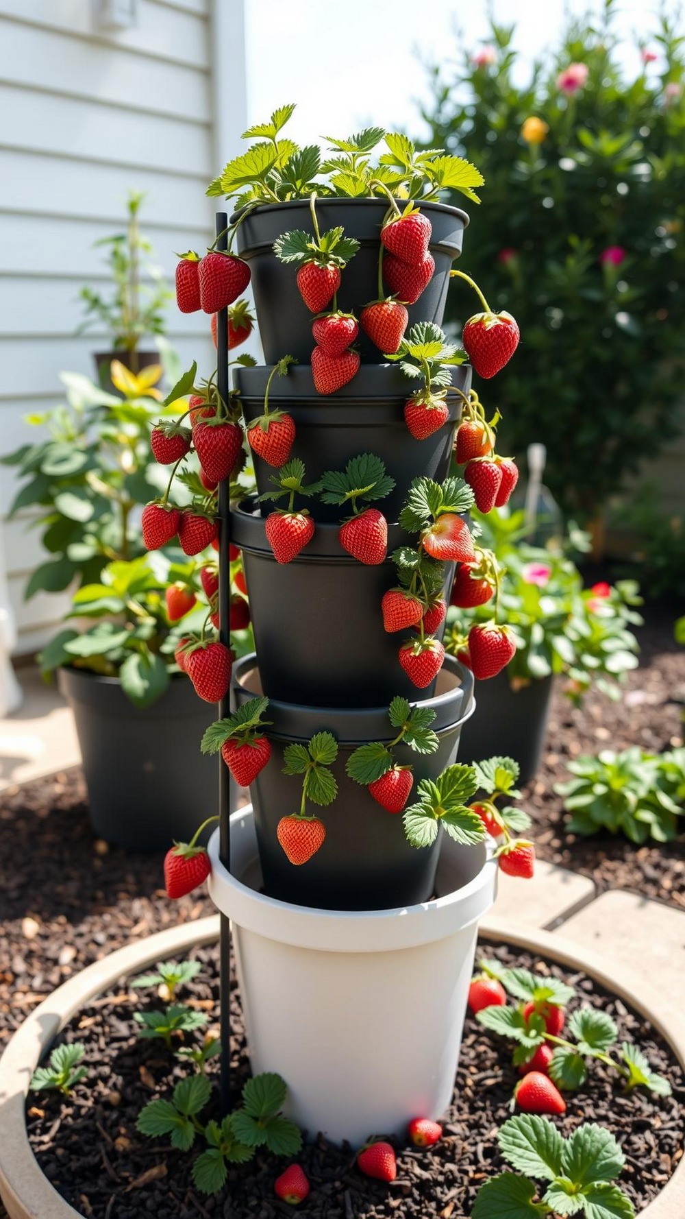Stacked Strawberry Tower