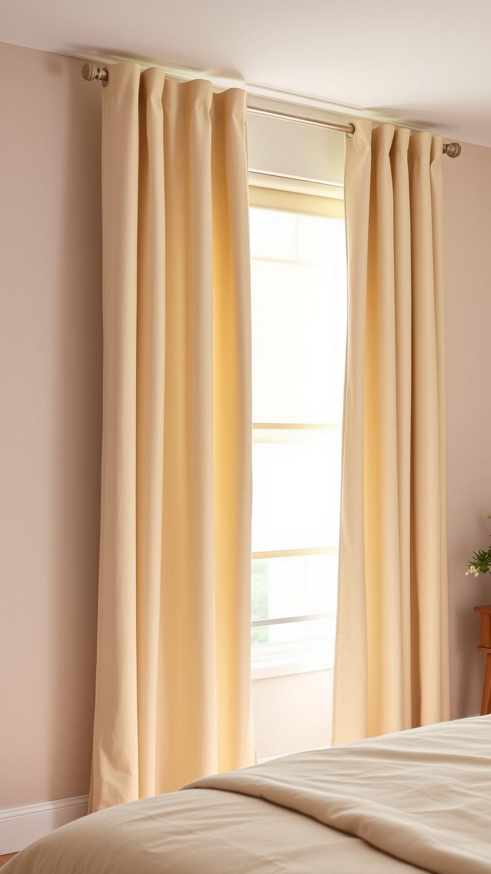 Tall Tailored Curtains on a Budget