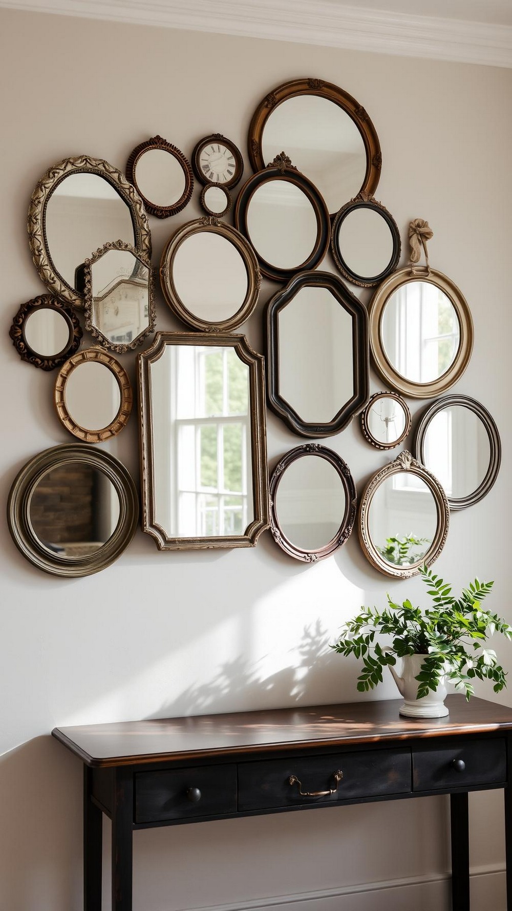 Thrifted Mirror Cluster for Light and Sparkle