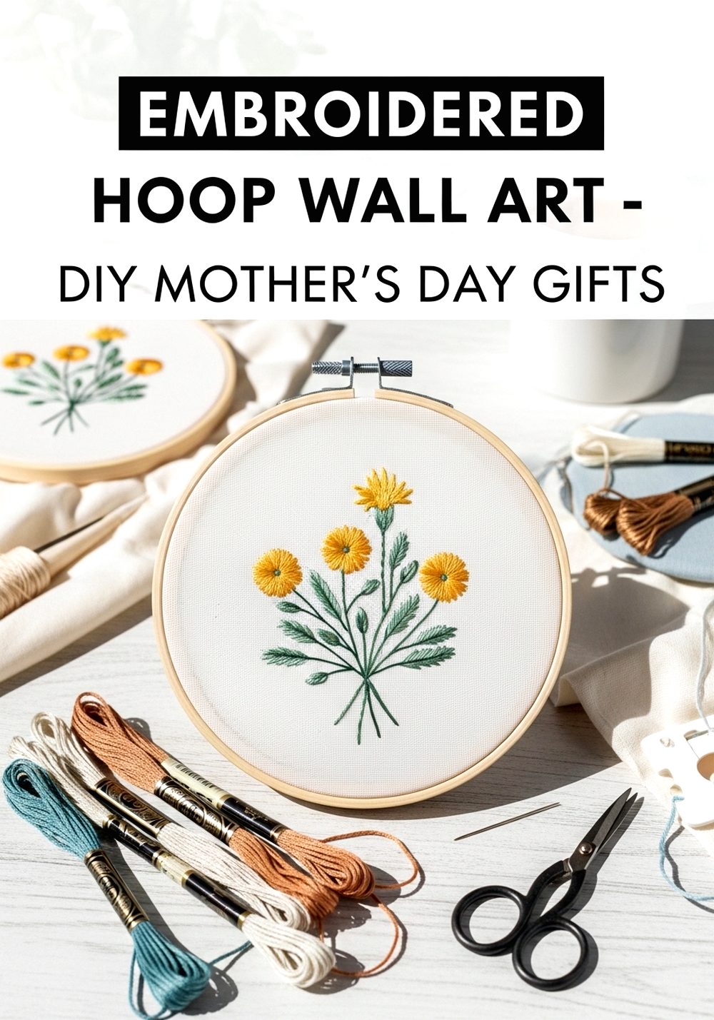 Embroidered Hoop Wall Art