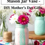 Hand Painted Mason Jar Vase
