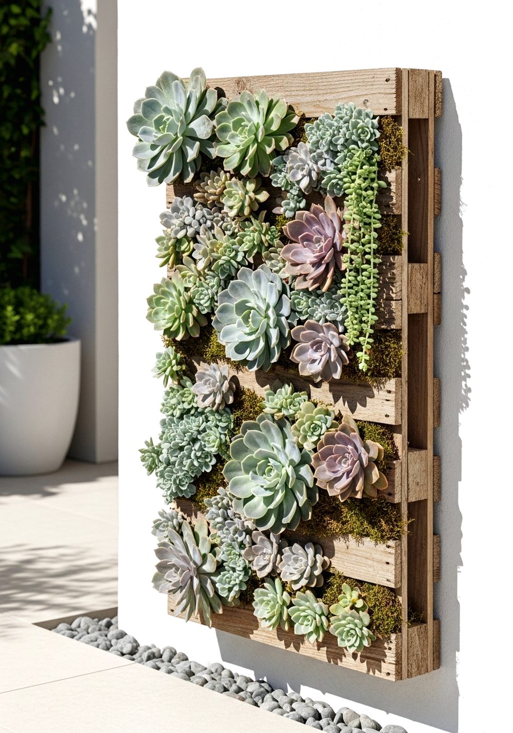 Hanging Succulent Pallet Frame