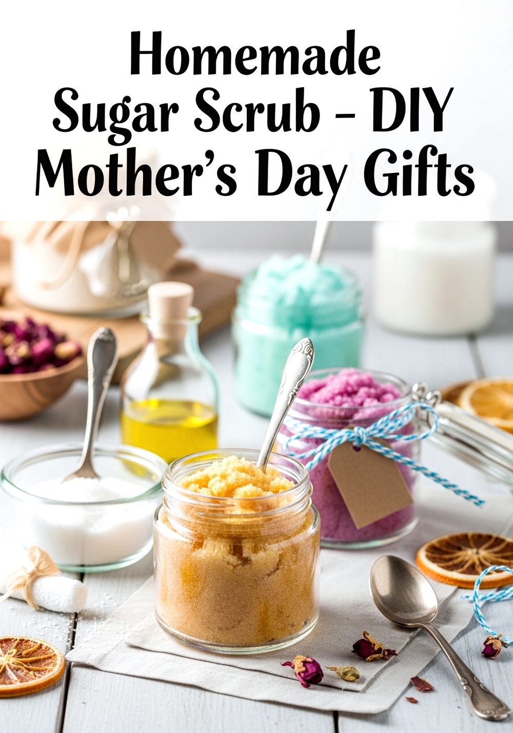 Homemade Sugar Scrub Jars