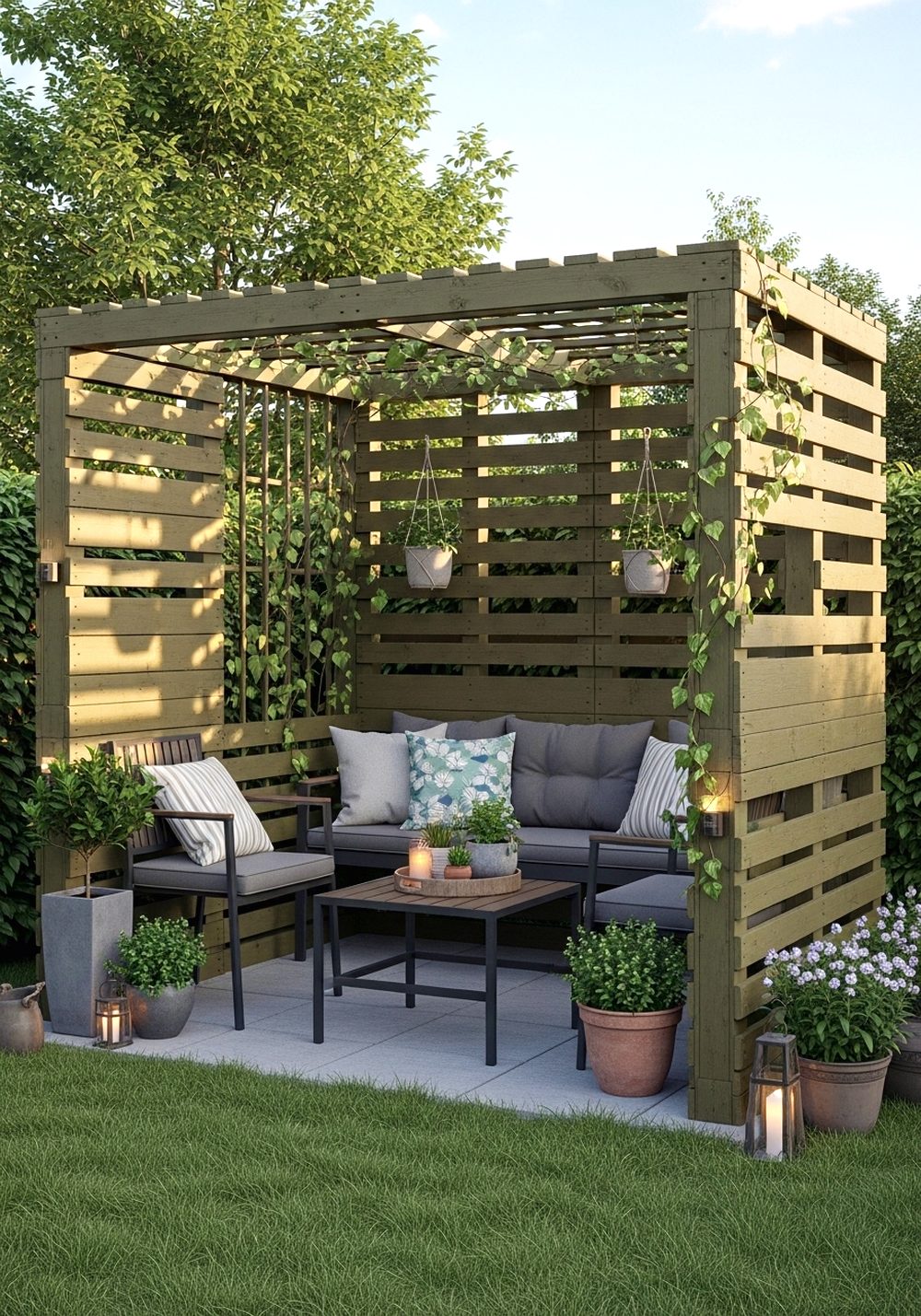 Pallet Outdoor Privacy Screen