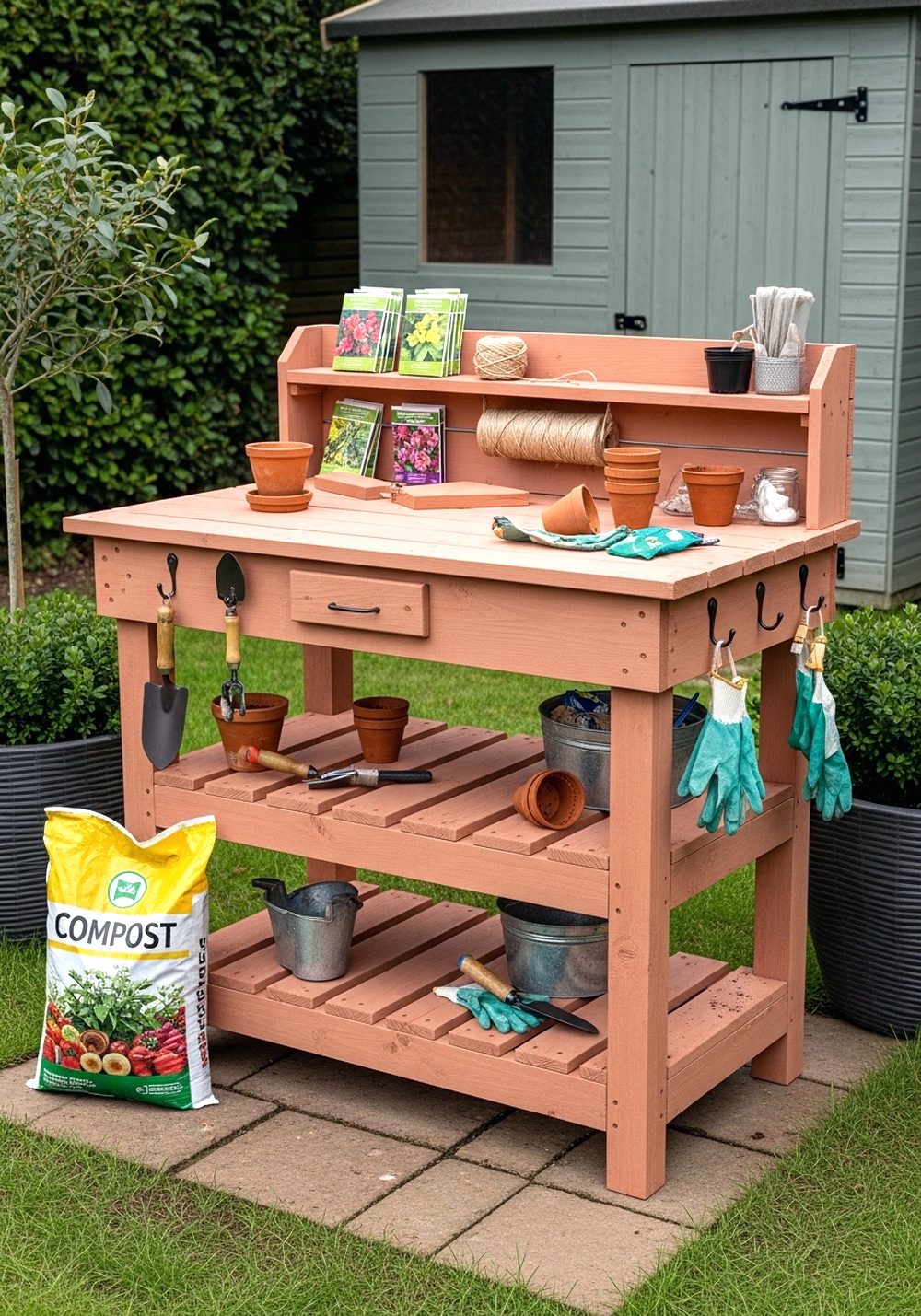 Pallet Potting Table Station