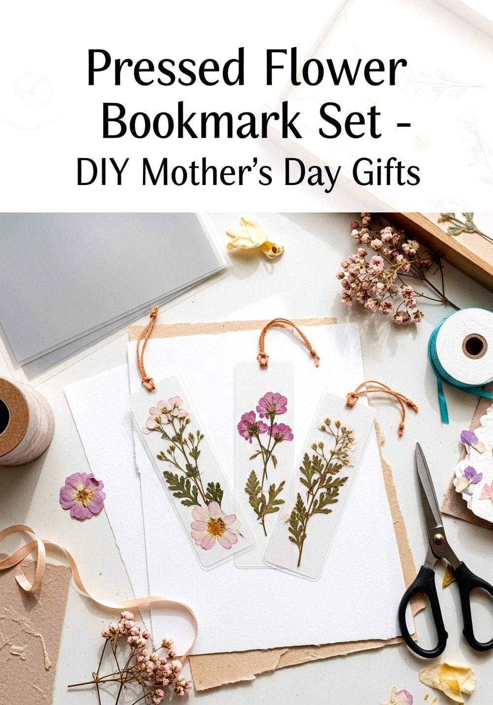 Pressed Flower Bookmark Set