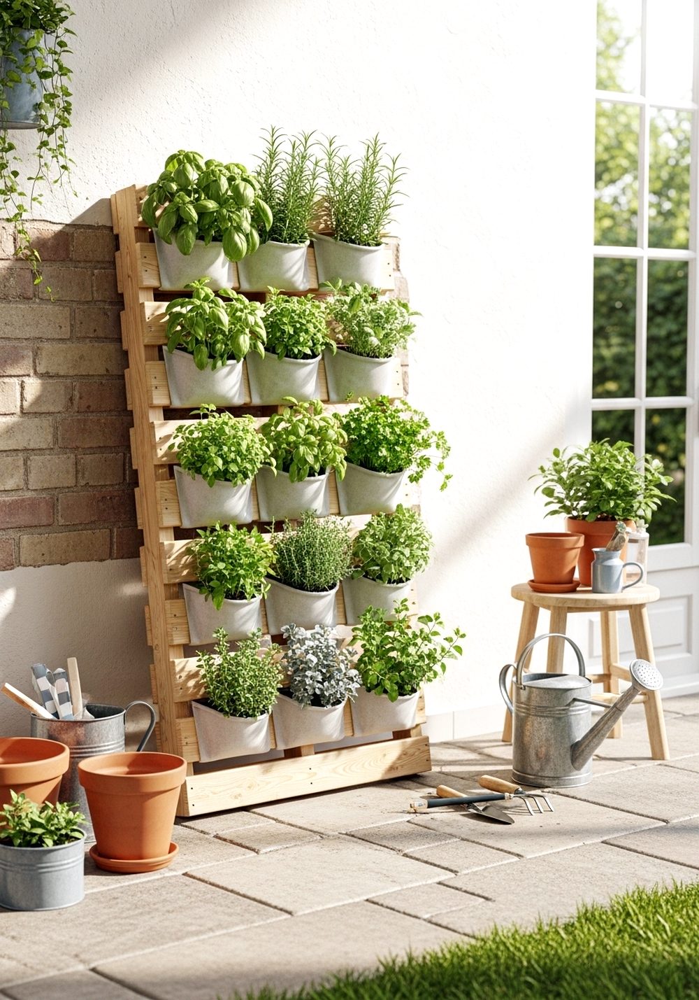 Vertical Herb Garden Pallet