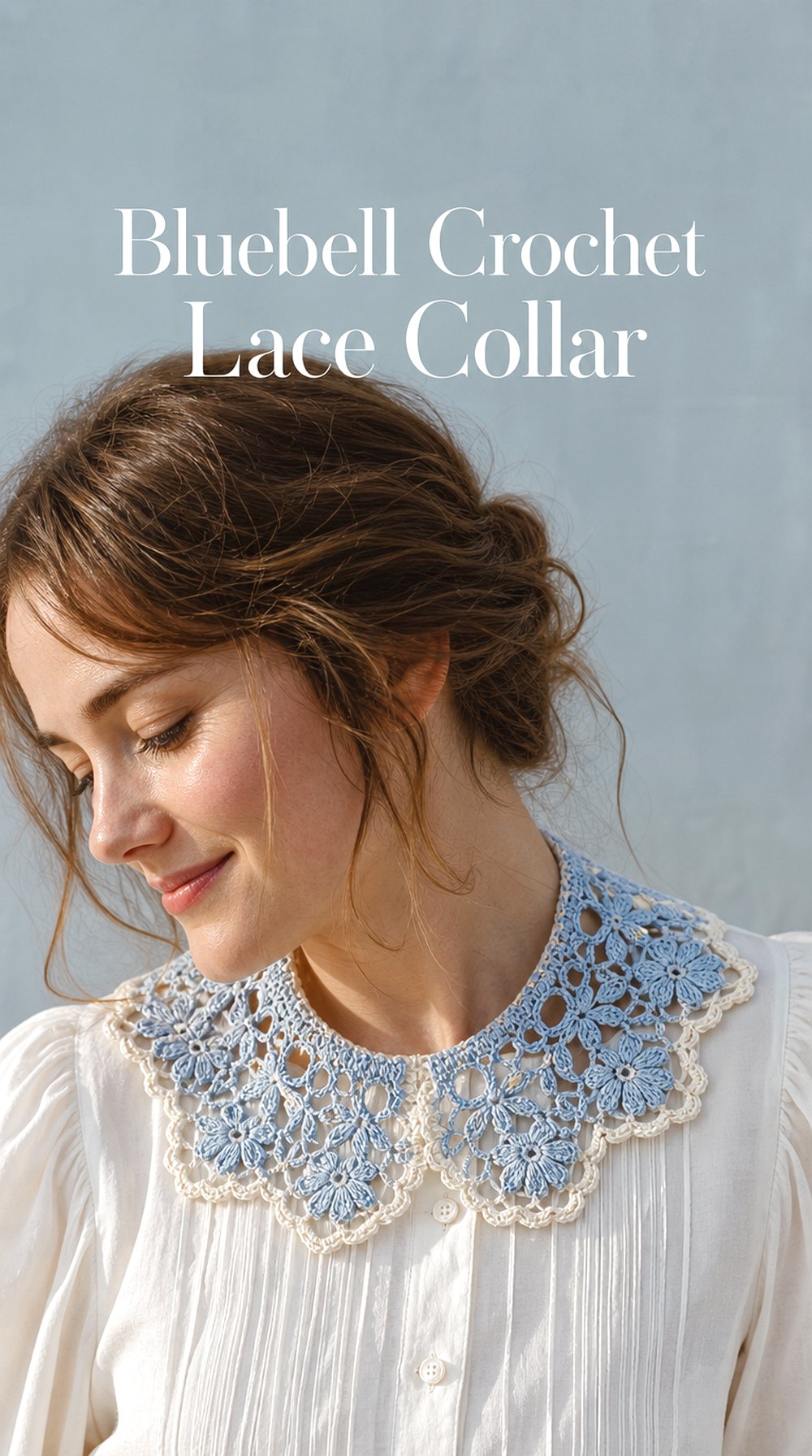 Bluebell Crochet Lace Collar