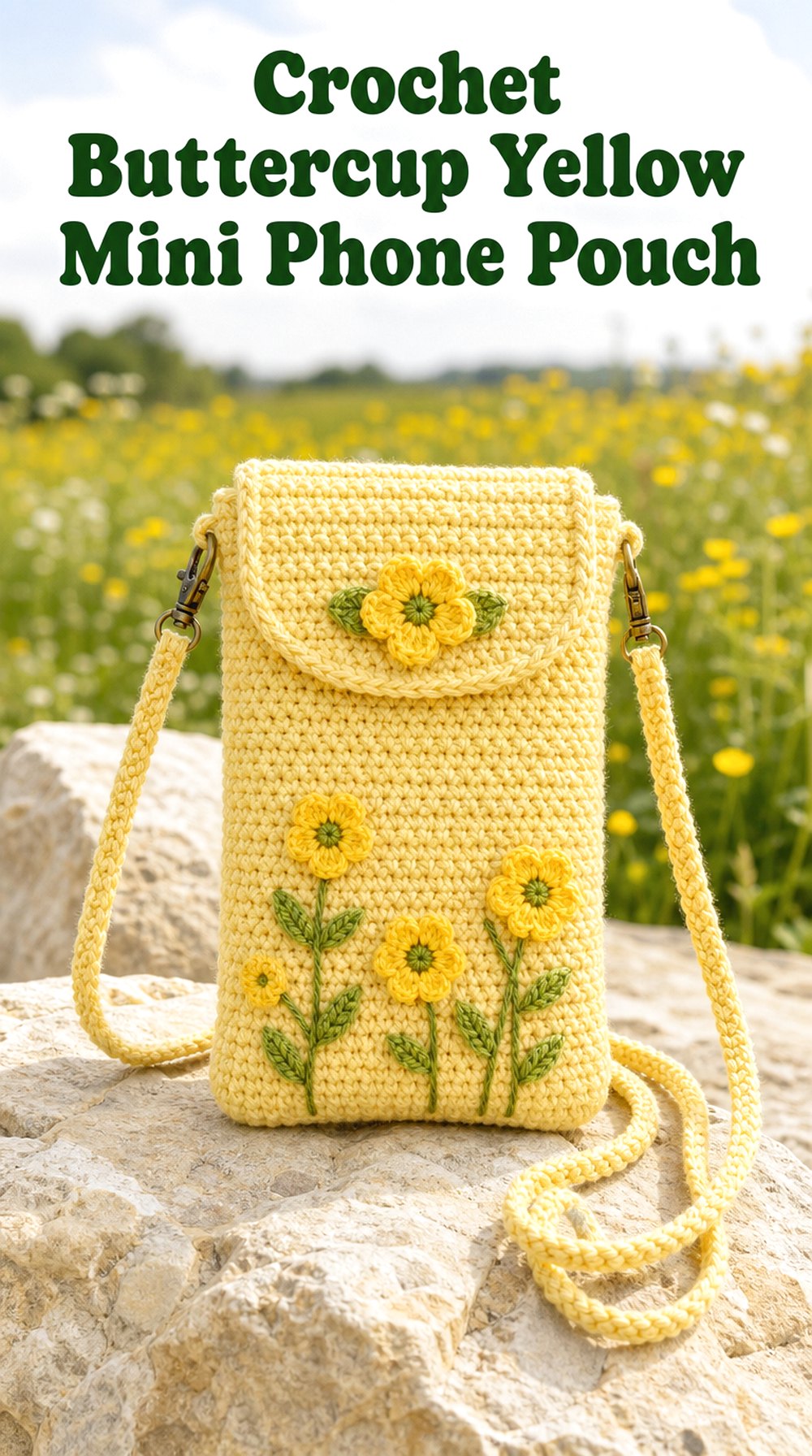 Buttercup Yellow Mini Phone Pouch