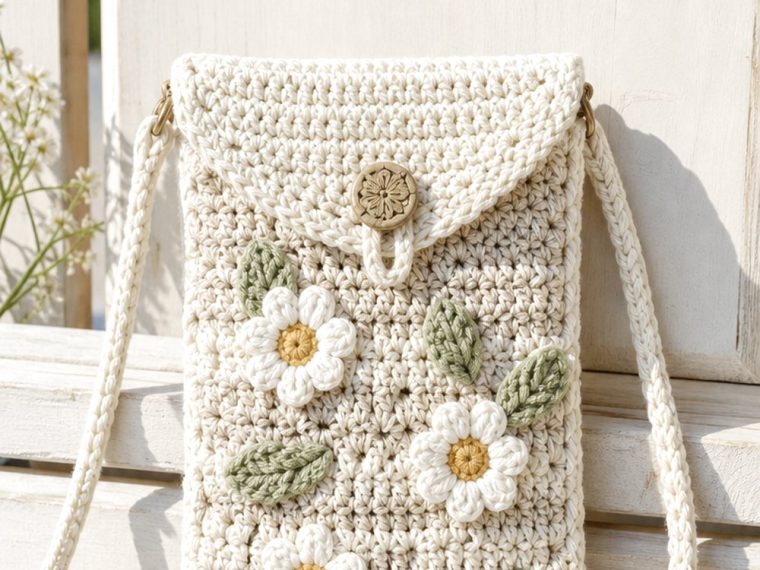 Chamomile Cream Phone Pouch