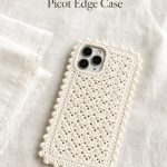 Crochet Ecru Picot Edge Case