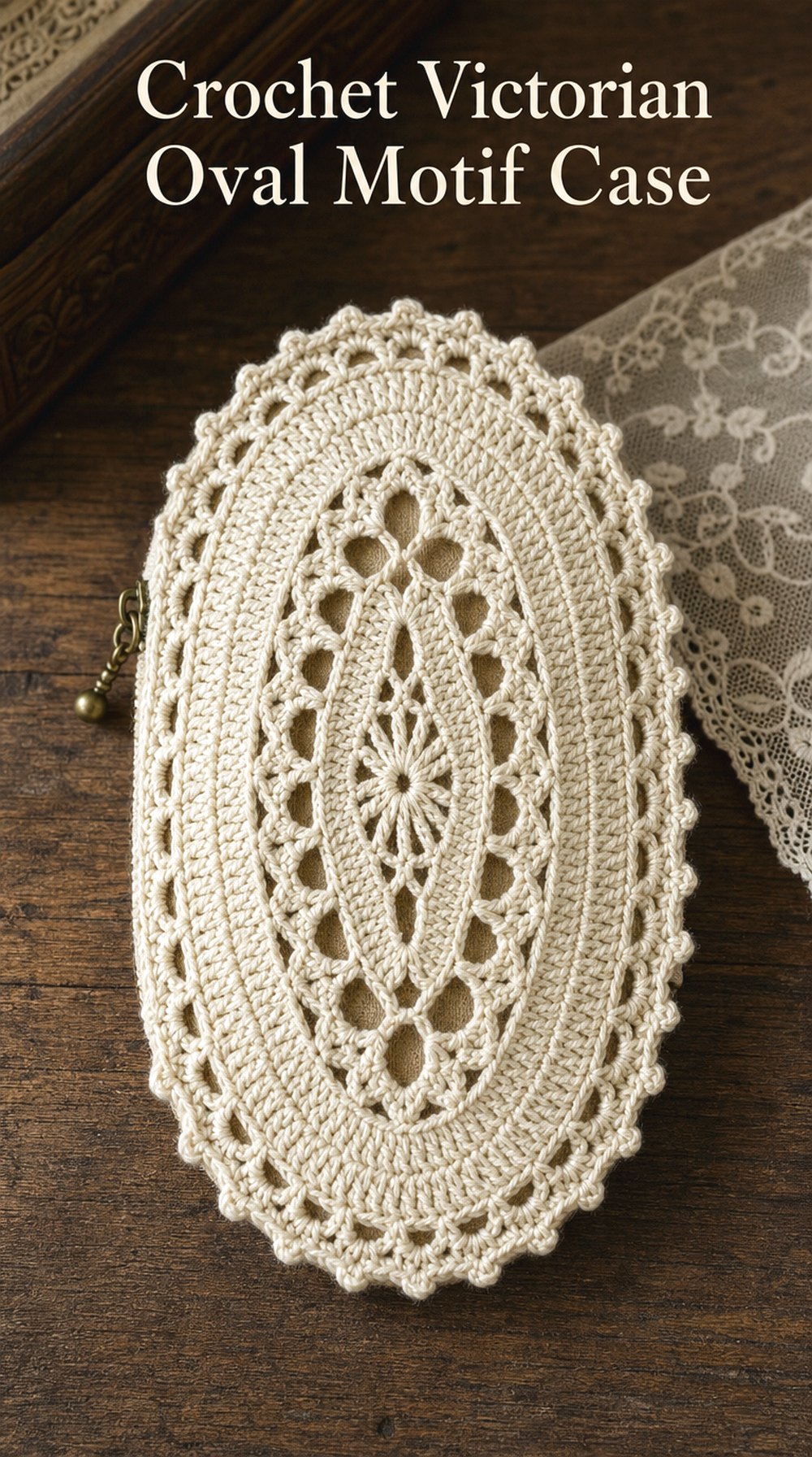 Crochet Victorian Oval Motif Case