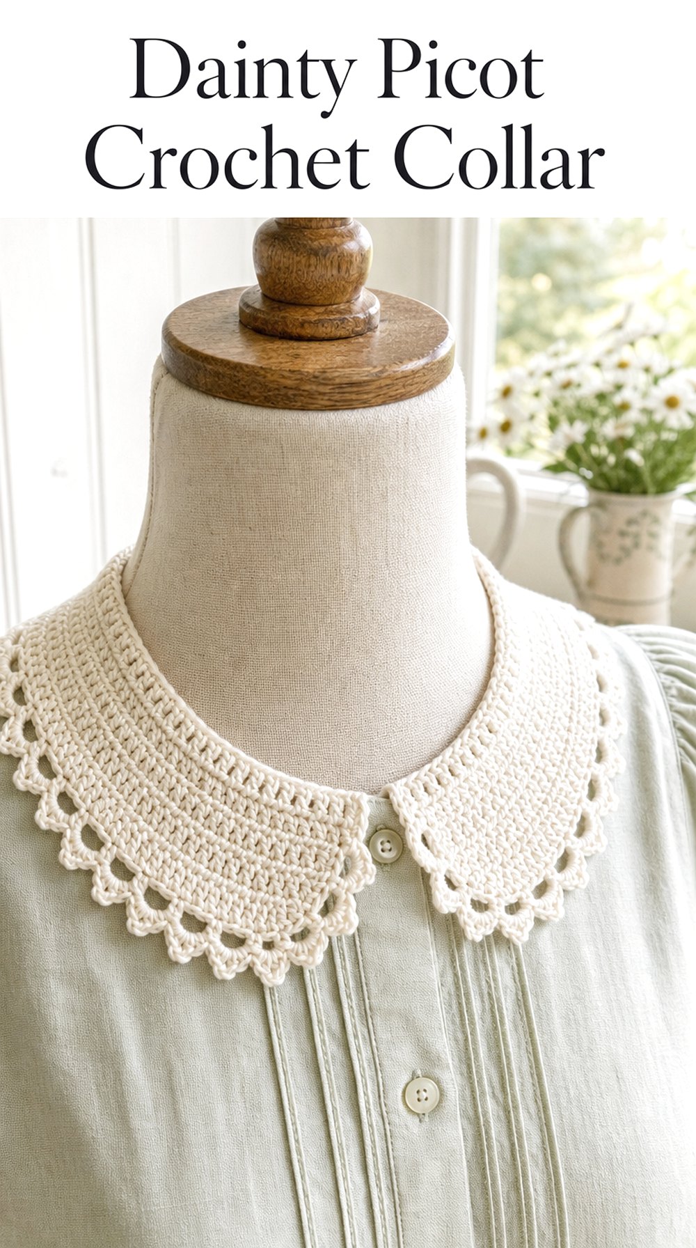 Dainty Picot Crochet Collar