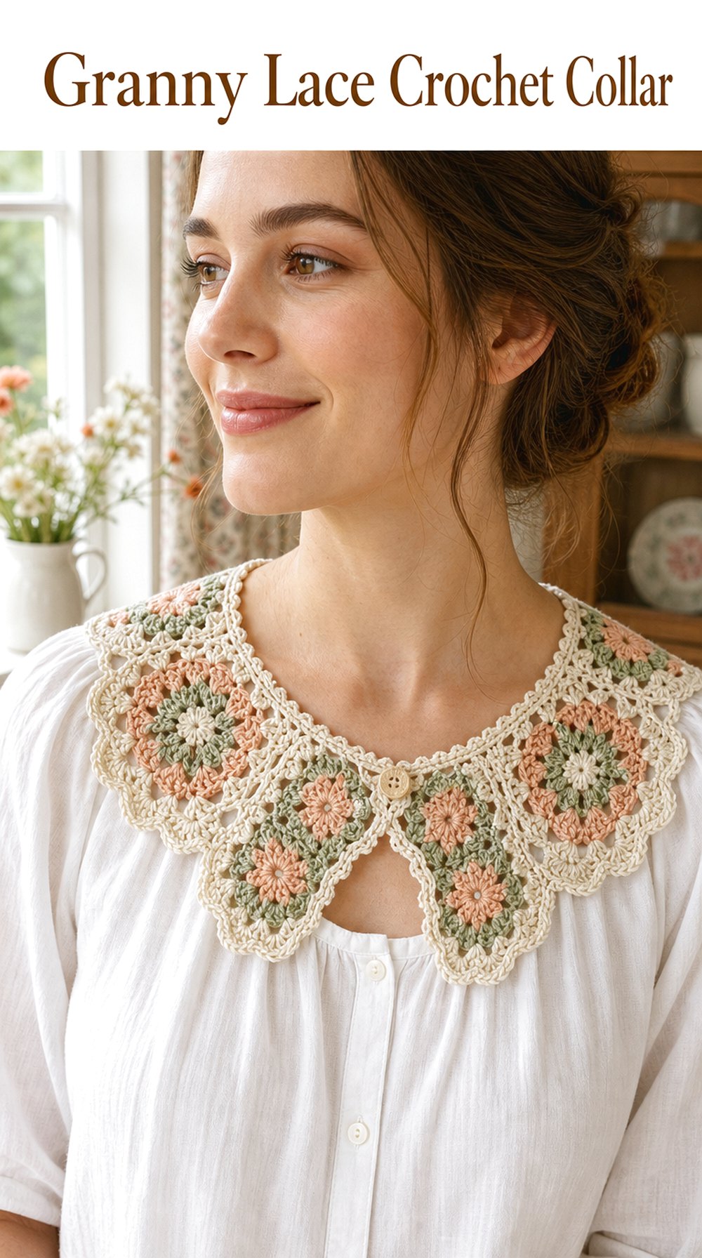 Granny Lace Crochet Collar