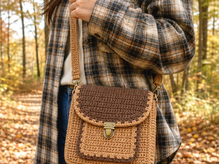 Mini Satchel Crochet Crossbody Bag
