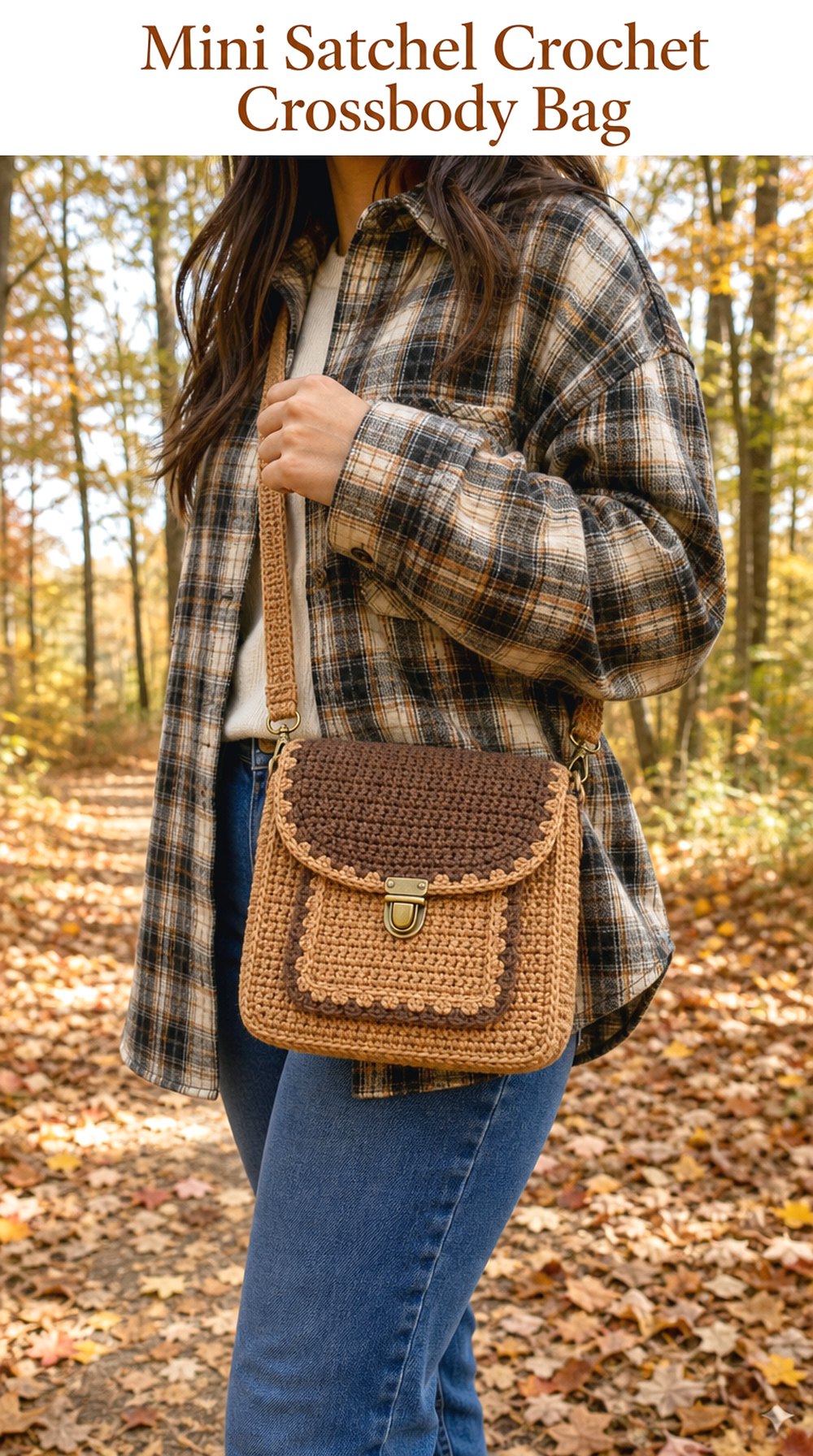 Mini Satchel Crochet Crossbody Bag