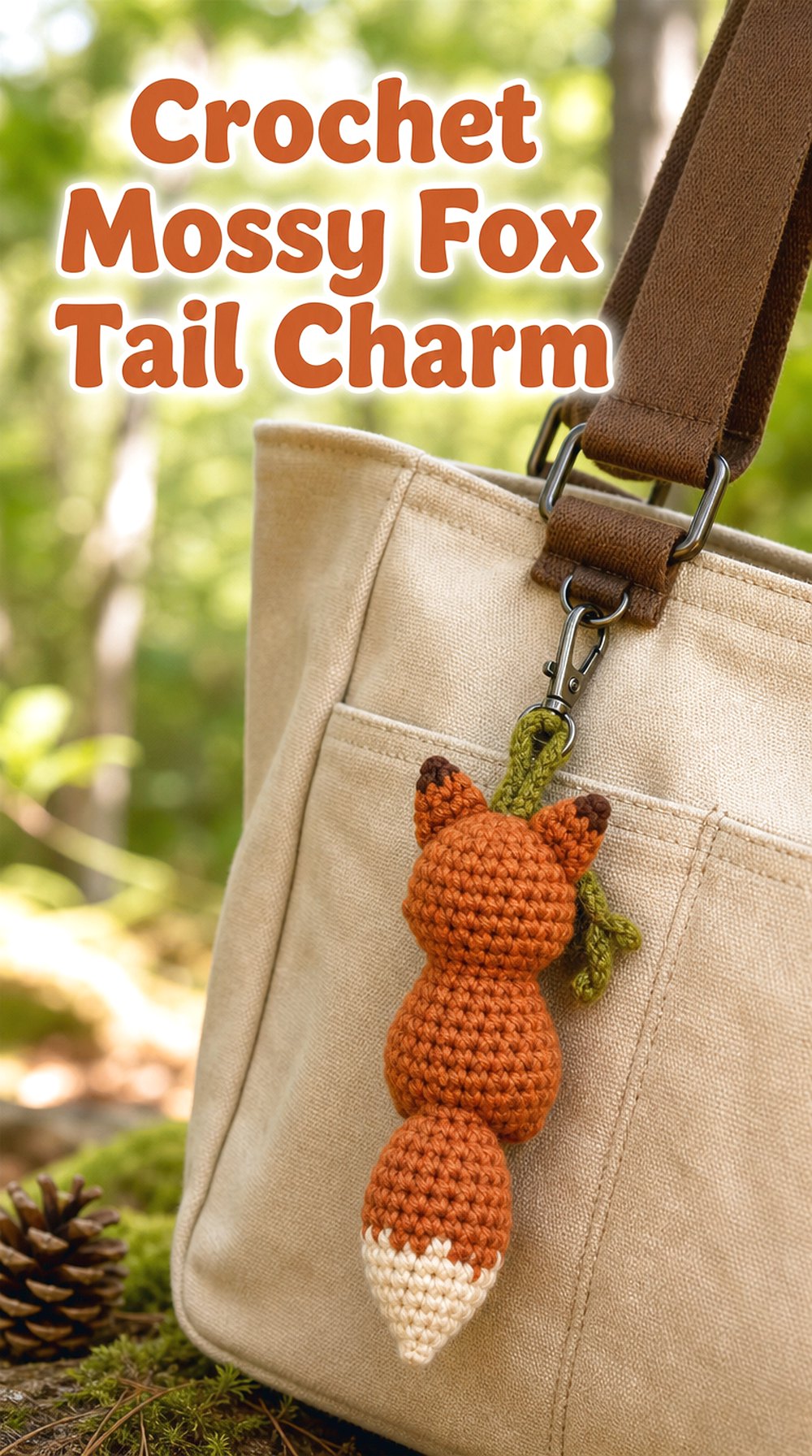 Mossy Fox Tail Charm
