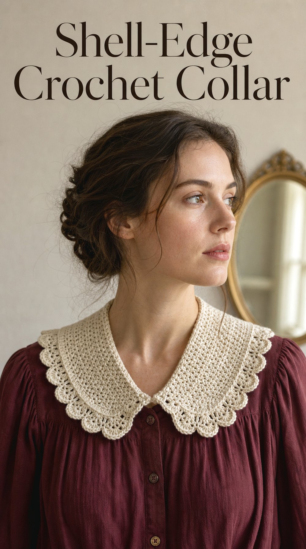 Shell Edge Crochet Collar